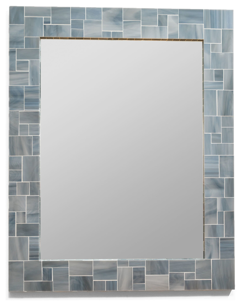 Decorative Grey Mosaic Wall Mirror In, Amber Mosaic Mirror Pier 1