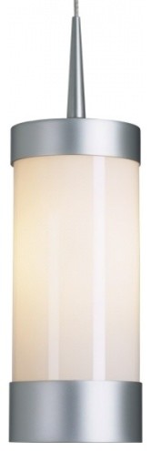 Silva LED Pendant Light w White Glass (Bronze No Canopy)