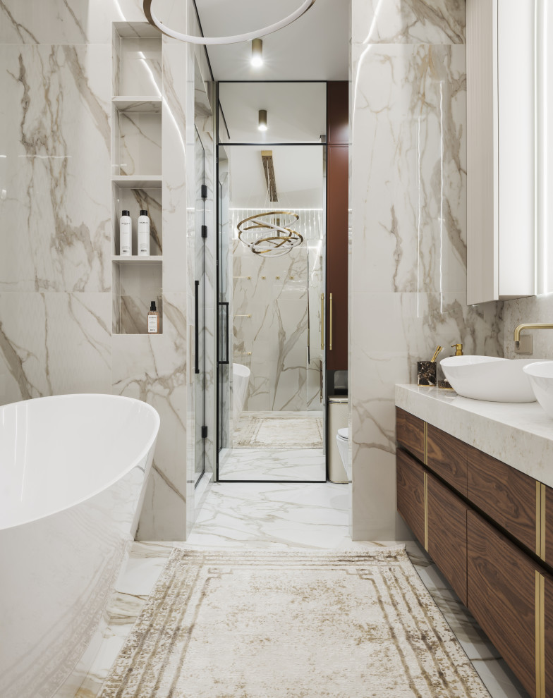 Реализация современной четырехкомнатной квартиры площадью 170 м²