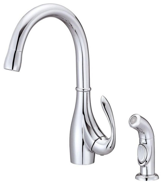 Danze Bellefleur D401546 Single Handle Kitchen Faucet with Side Spray - 484839