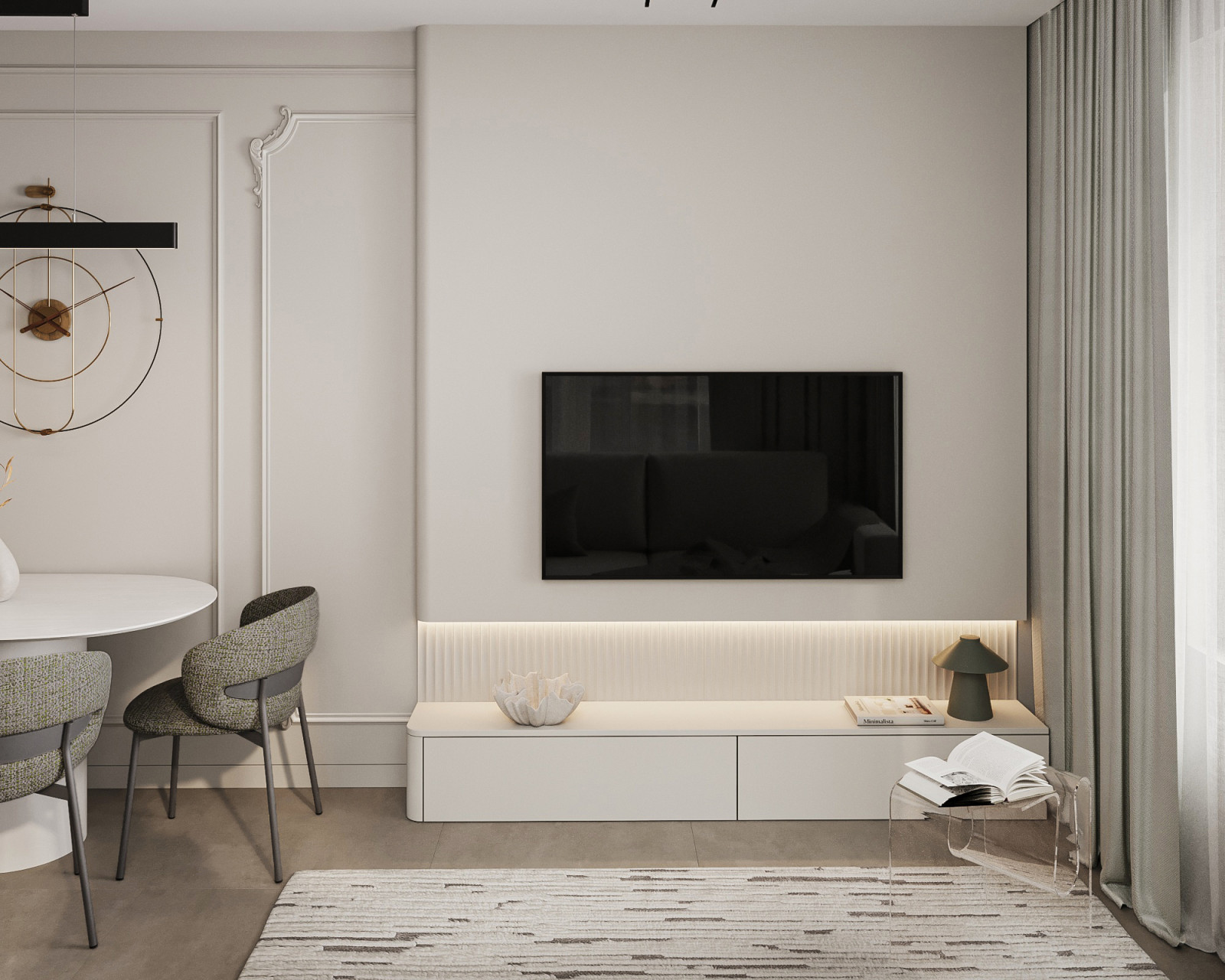 Дизайн-проект 3х-комнатной квартиры в "ЖК БелАрт", 78 кв.м