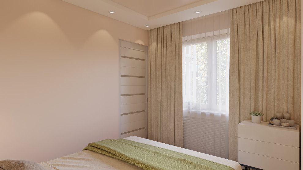 Дизайн двухкомнатной квартиры 44 м2