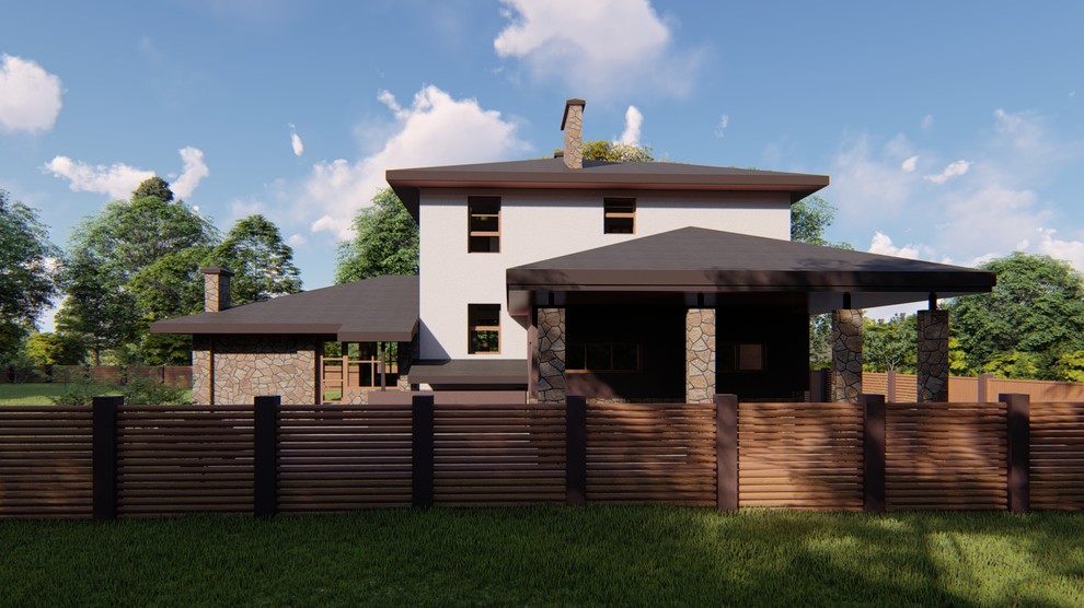 Проект 2-этажного жилого дома в г. Пермь, S=193,9 кв.м