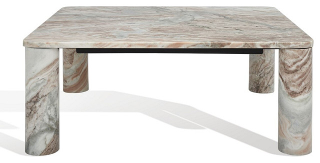 Safavieh Couture Nicoletta Square Marble Coffee Table, #N/A - Contemporary - Coffee Tables - by ...