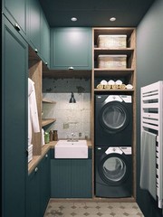 Laundry closet ideas stackable 8 | Ximplah Space 