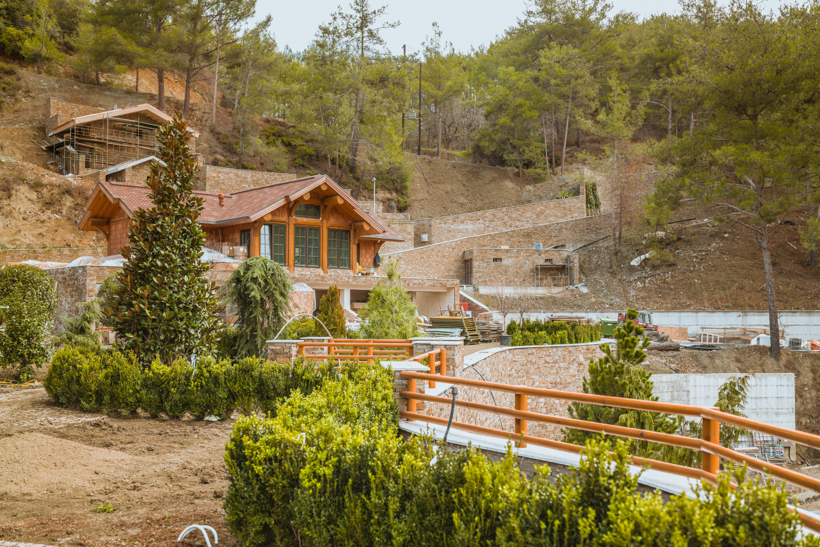 Ландшафтные работы на проекте "Агиос"