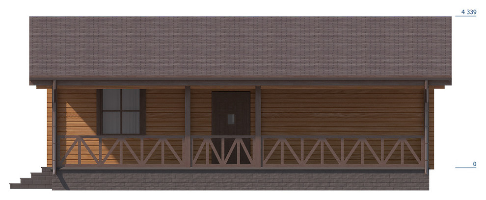 Дом из профилированного бруса "Химки"