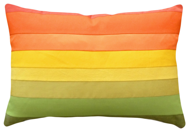 Colorful Decorative Pillows Ombre Colors Modern Decorative
