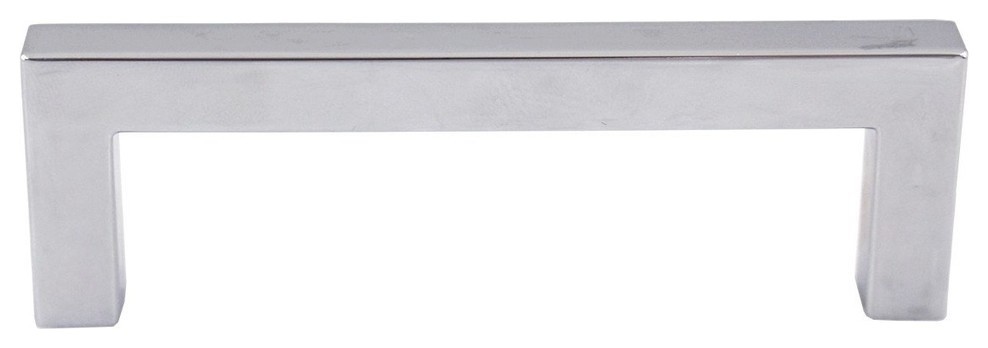 Contemporary Square Cabinet Pull, 224 mm, Polished Chrome