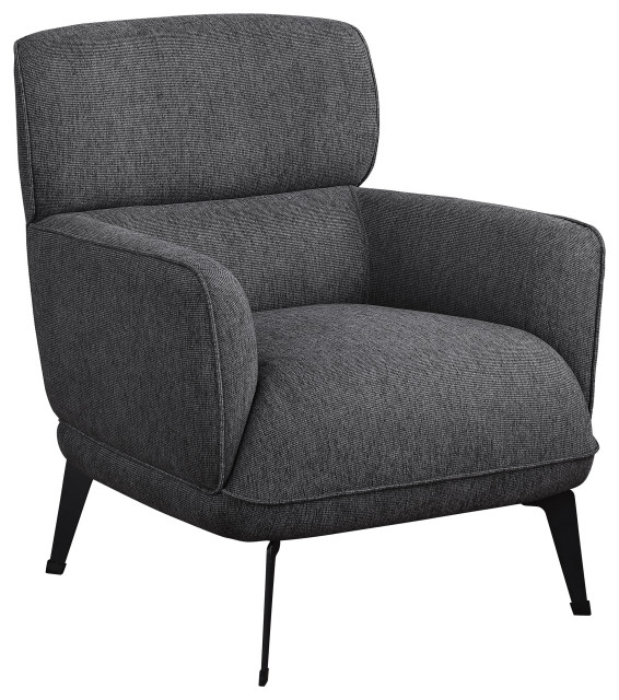 Andrea Heavy Duty High Back Accent Chair Grey Midcentury Armchairs And Accent Chairs by
