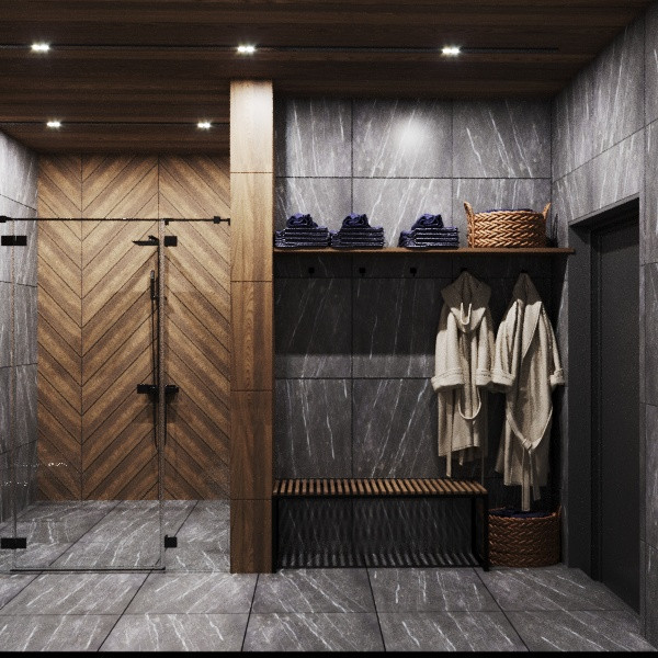 Дизайн зоны барбекю и бани