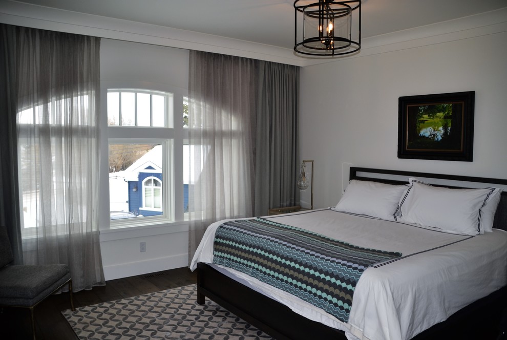 Beach style home design photo in Calgary