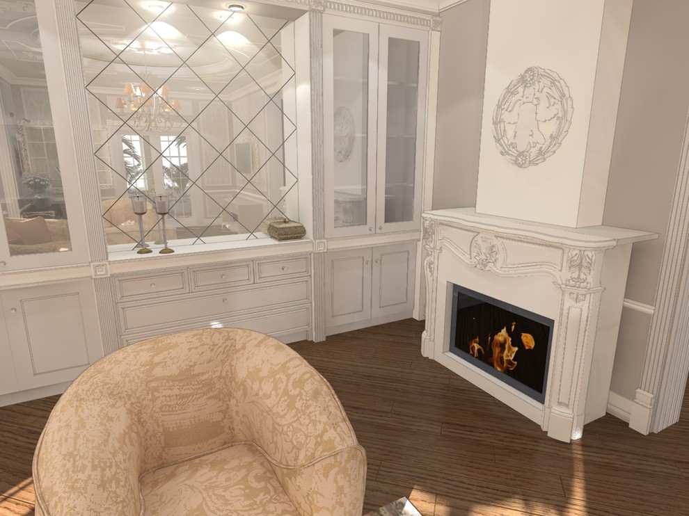 Гостиная в загородном доме