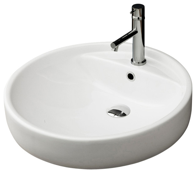 Lacava Twin Set Collection Self-rimming Porcelain Lavatory, White