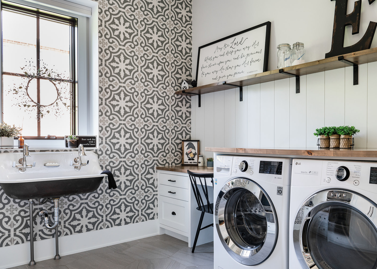 Laundry Room Sink Ideas - Plank and Pillow