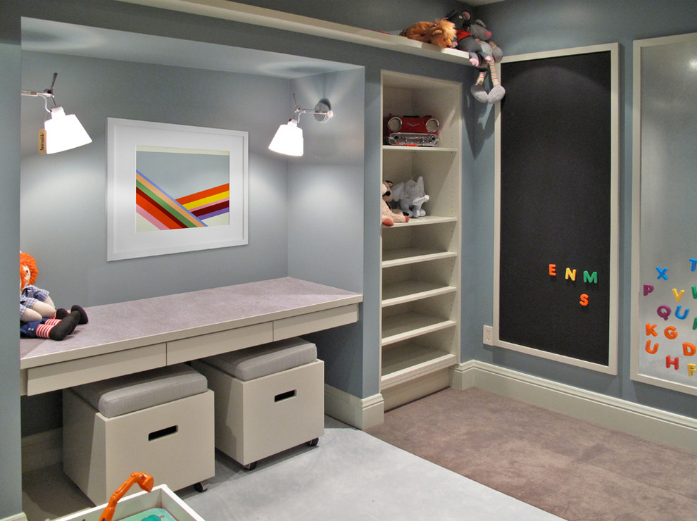 Inspiration for a contemporary kids' playroom in Denver.