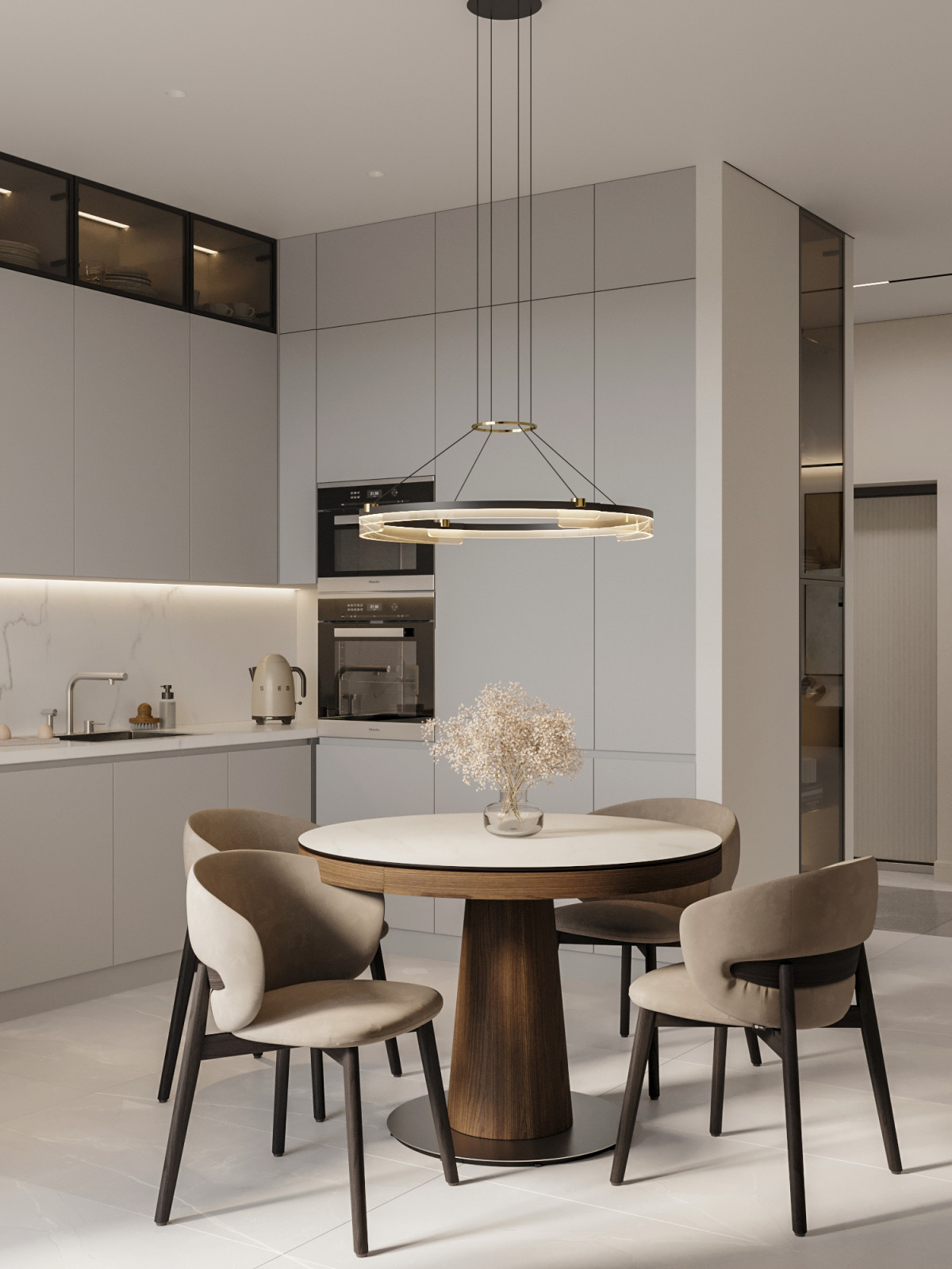 Современная квартира в Москве 78 м²