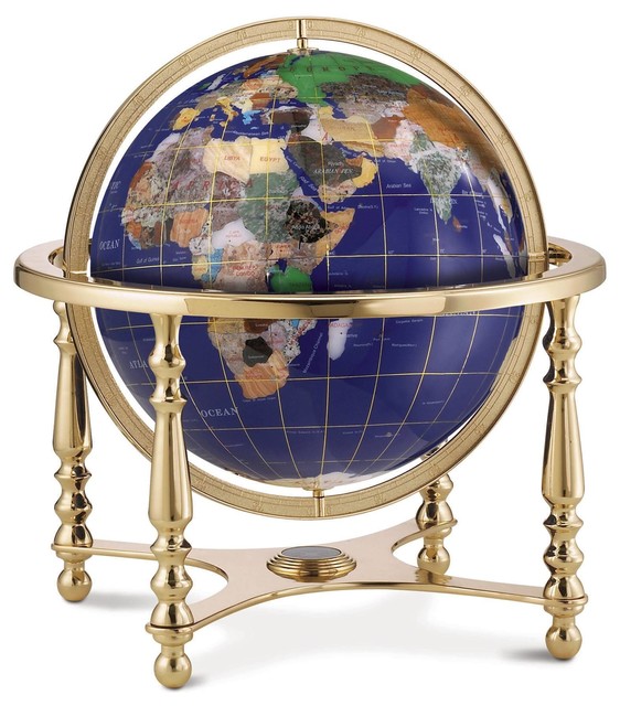 Replogle Compass Jewel Desktop Globe 13 Contemporary World Replogle Compass Jewel Desktop Globe 13