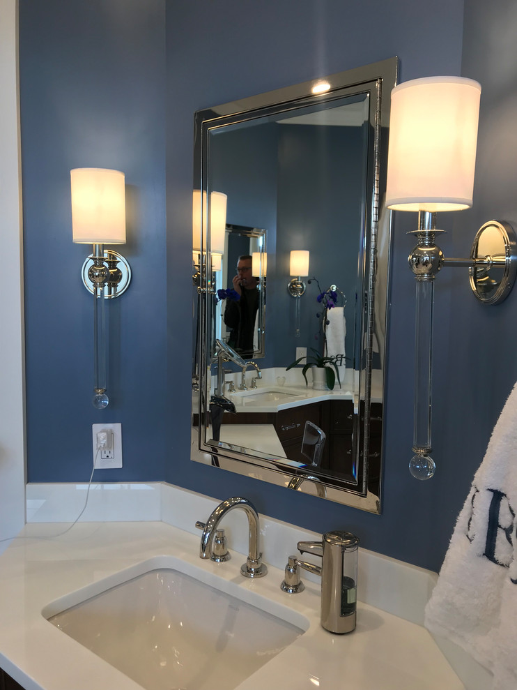 Inspiration for a transitional home design remodel in New York