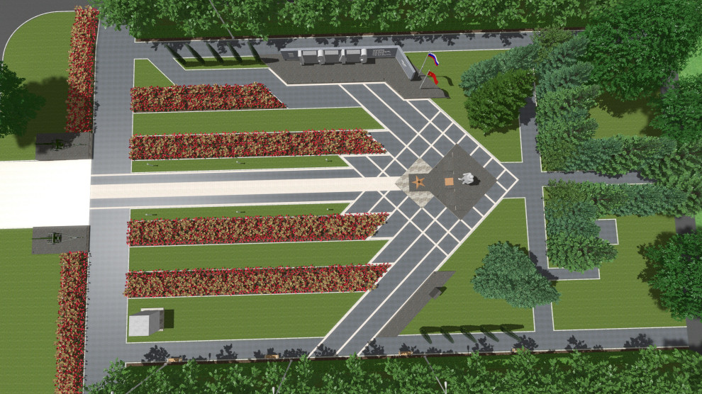 Мемориальный комплекс "Вечный Огонь" в г.Жиздра, 2021