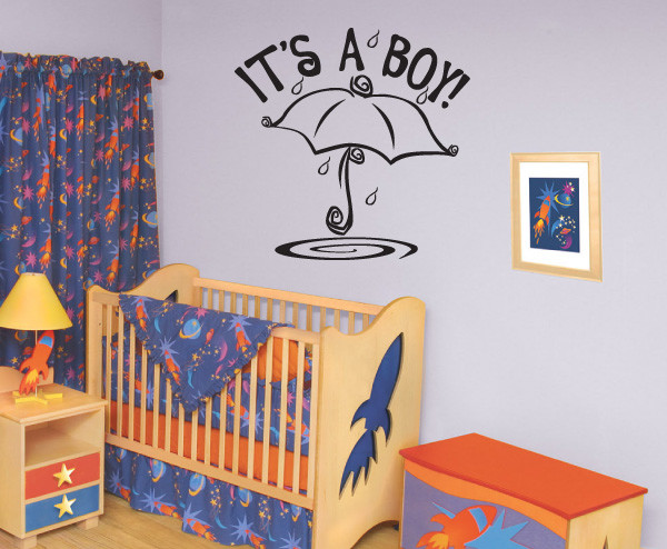 It's a Boy! Vinyl Wall Decal ce026itsaboyviii - Contemporary - Wall