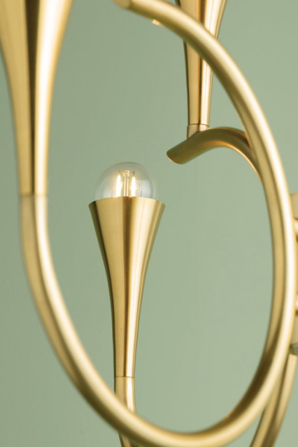 Mitzi Aviana 22.75" Chandelier Aged Brass, 27 - Contemporary ...
