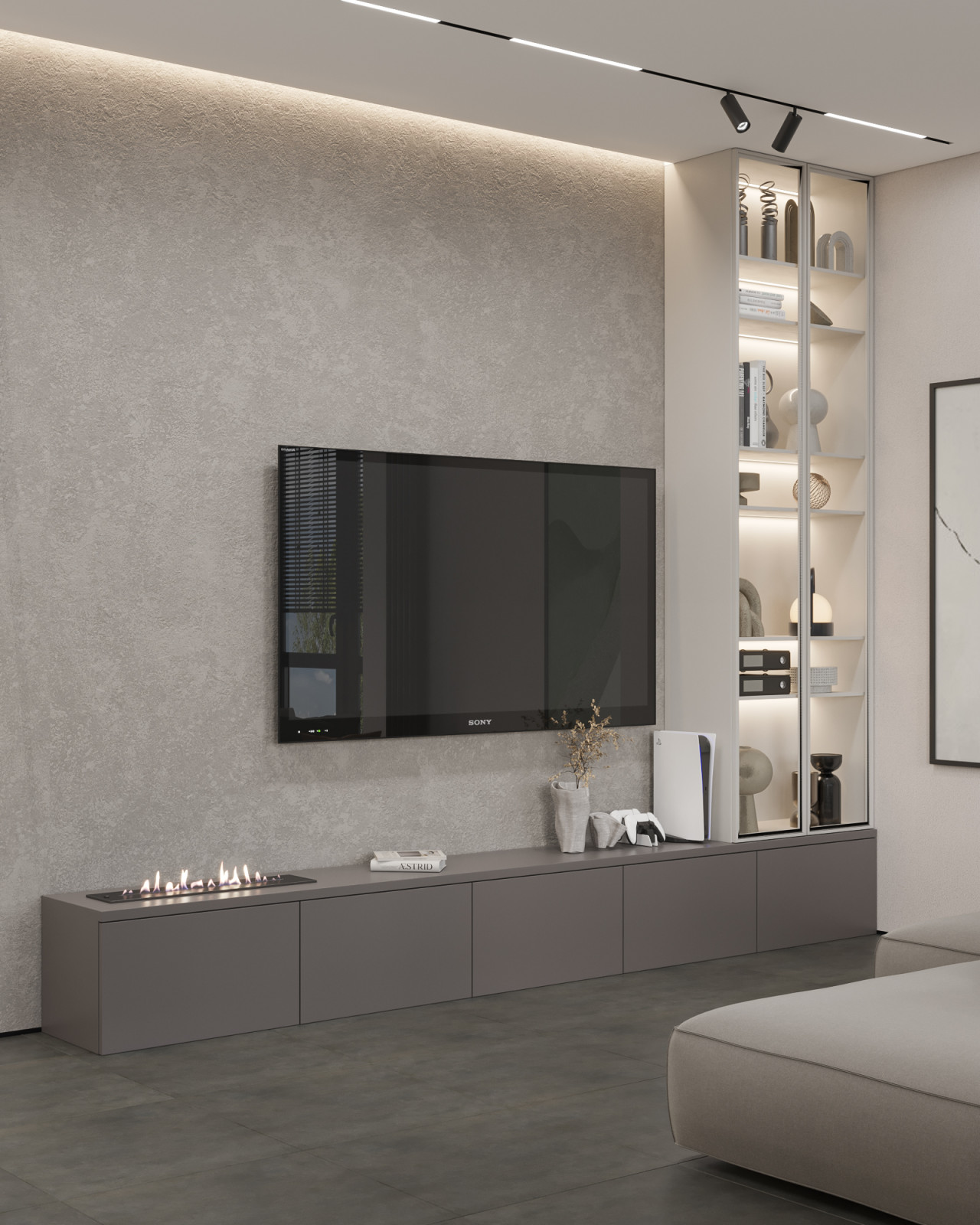 Contemporary home interior for young family