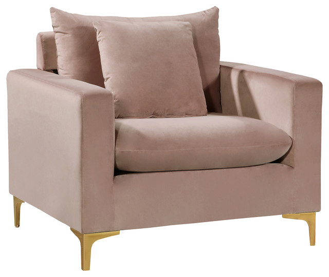 Naomi Chair - Pink Velvet