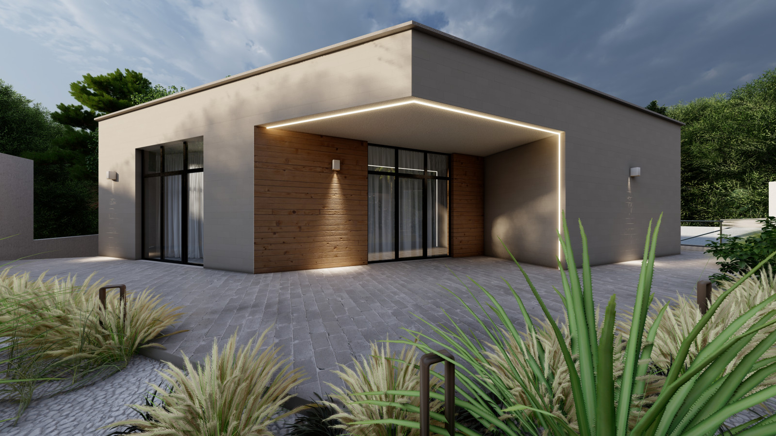 Проект Реконструкции Фасадов дома в современном стиле