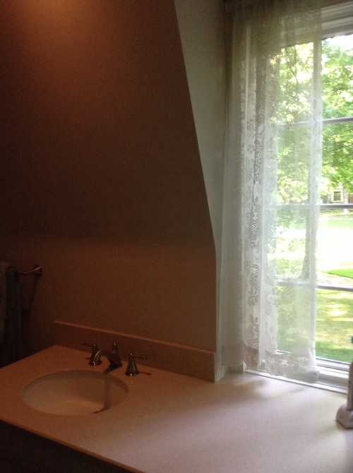 Tilt Mirror On Angled Wall