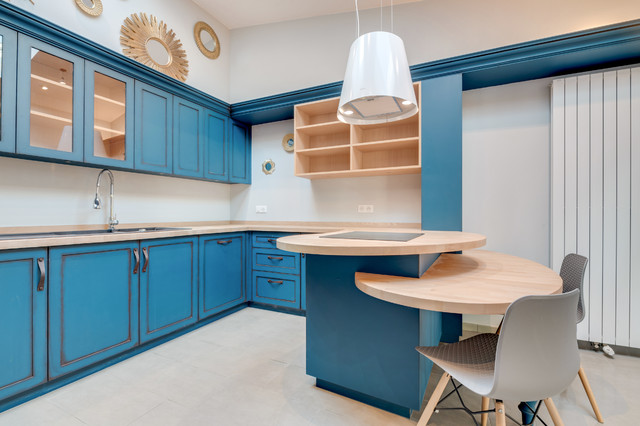 Maison de 166 m&sup2; contemporaneo-cucina