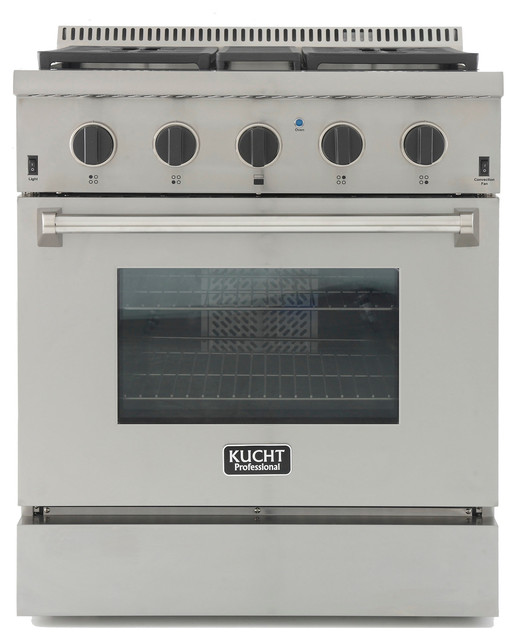 KUCHT Pro Style 30" DualFuel Range Contemporary Gas Ranges And