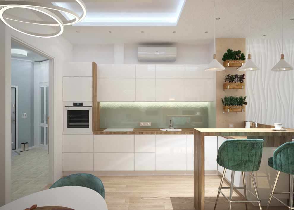 Кухня-гостиная с входной зоной