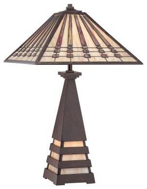 Quoizel Banks TF988T Table Lamp - 15.5W in. - Bronze