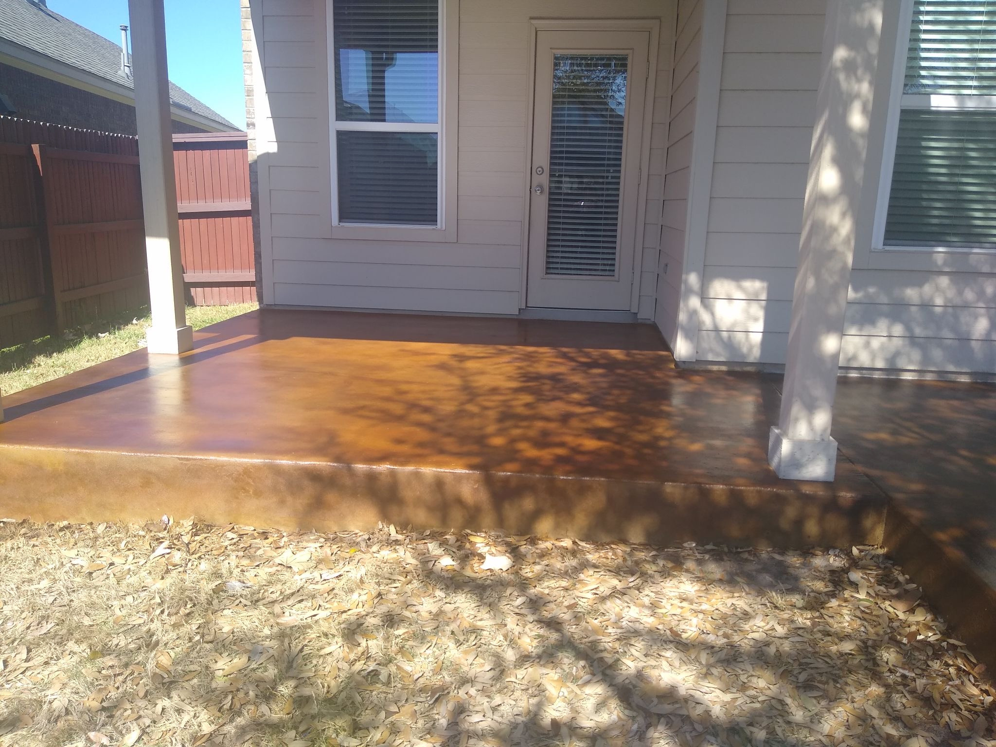 Dever Patio Extension & Acid Stain