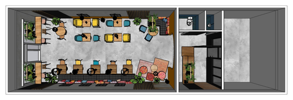 Aménagement d'un restaurant / Projet en cours