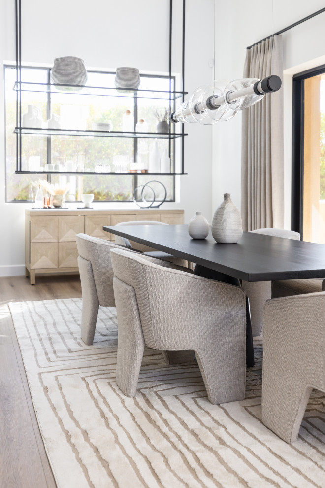 Example of a trendy dining room design in Phoenix