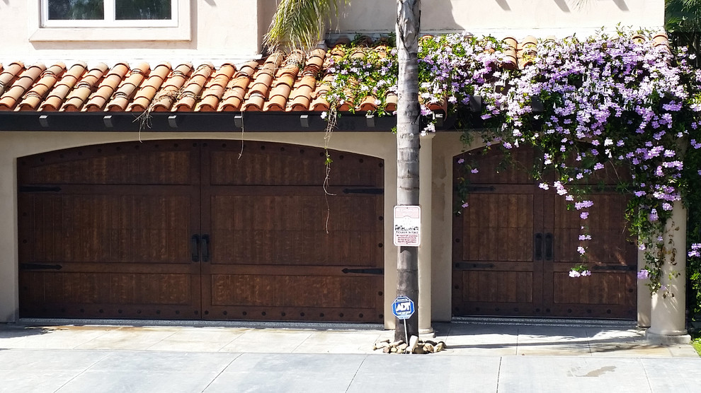 This is an example of a mediterranean garage in San Diego.