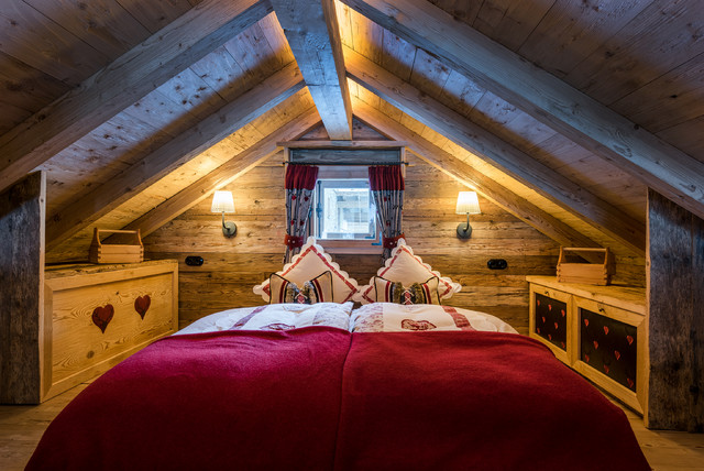 Tiny Chalet rustik-sovrum