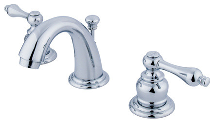 Two Handle 4in. to 8in. Mini Widespread Lavatory Faucet with Retail Pop-up