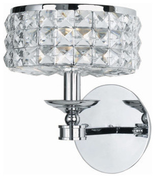 Crystorama Lighting Group 801-CL-MWP Chelsea 1 Light Wall Sconce