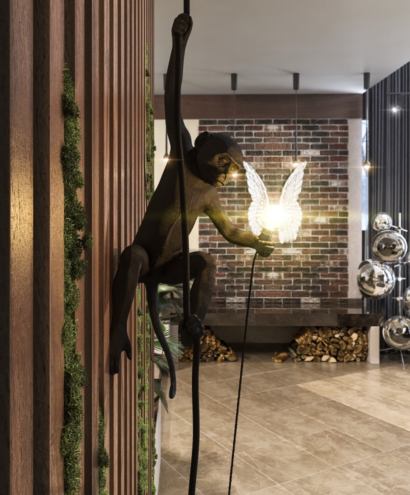 Гостиная загородного дома