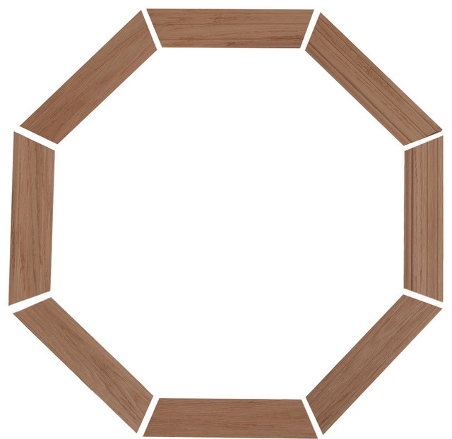 Trim Kit For Large Wood Vent Octagon Window, Pine Transitional