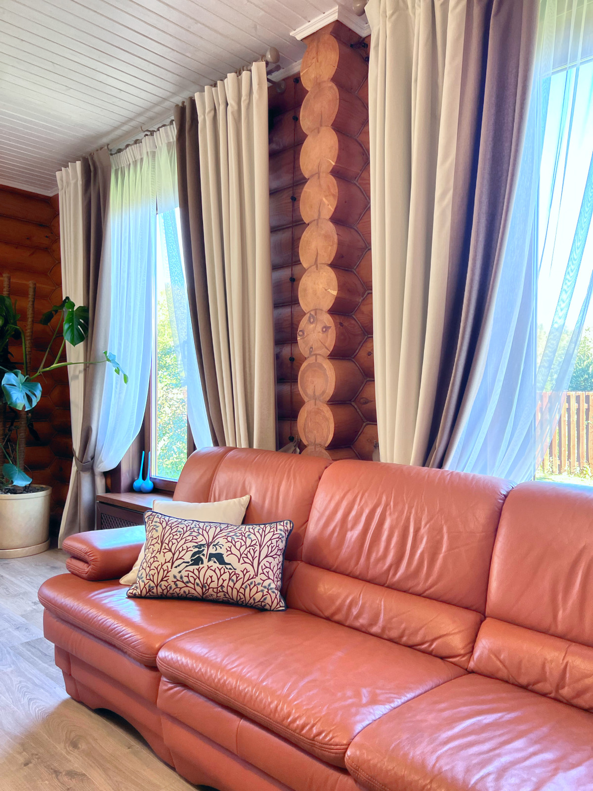 Дом из оцилидрованного бруса в Подмосковье