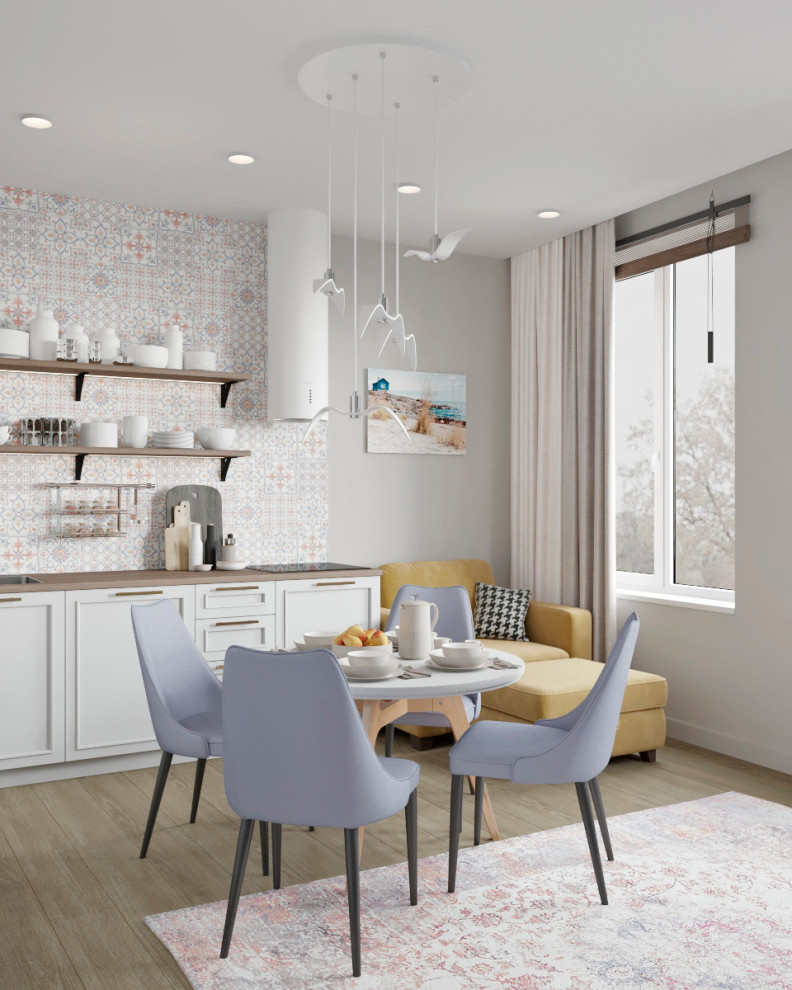 Проект квартиры 48м2 в Пушкине с частичной 3d-визуализацией