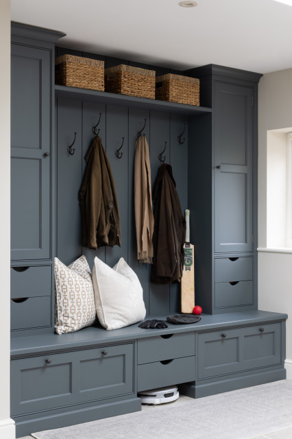 Classic Bespoke Boot Room - Surrey traditional-entrance