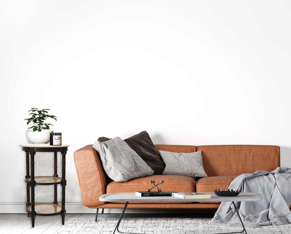 Mango Wood and Woven Cane Side Table Tropical Side Tables And End