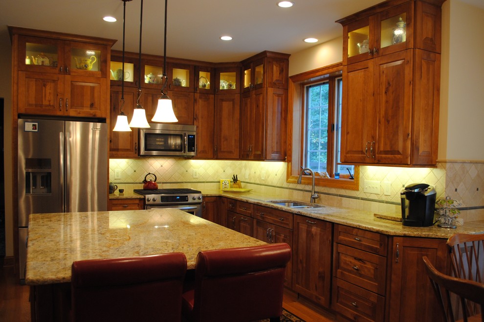Inspiration for a rustic kitchen remodel in Philadelphia