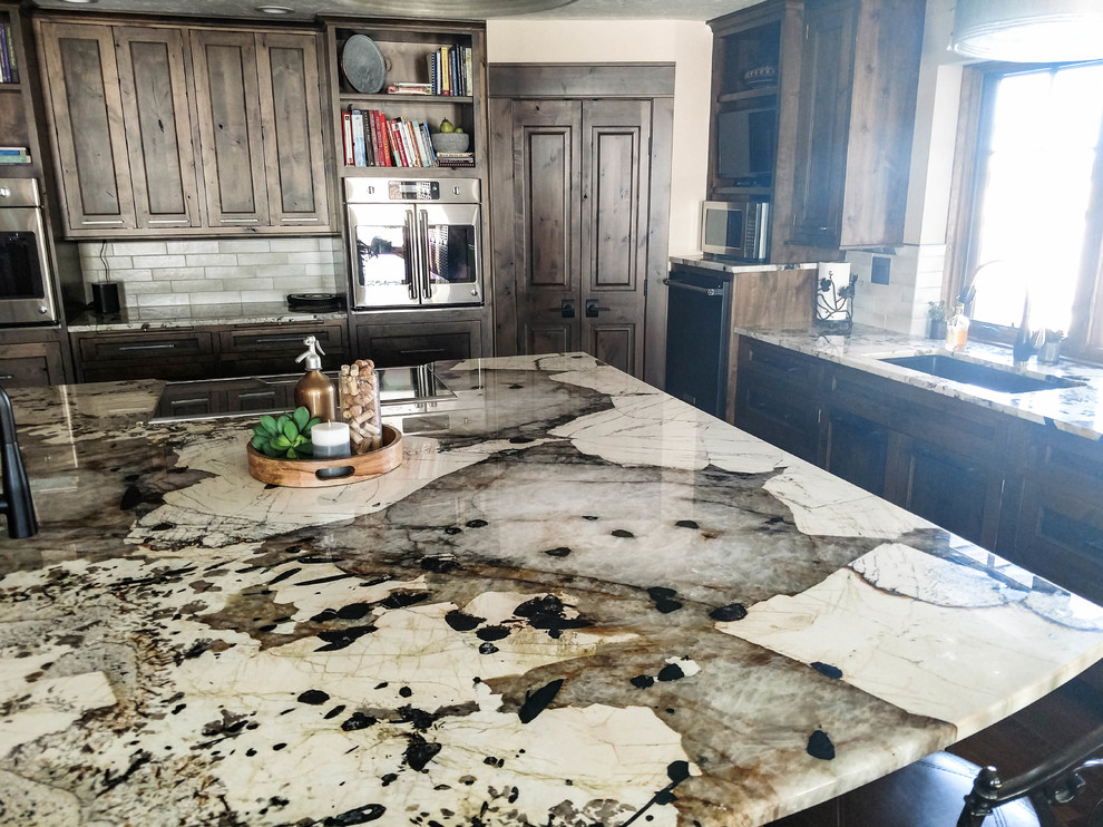 Inspiration for a large rustic home design remodel