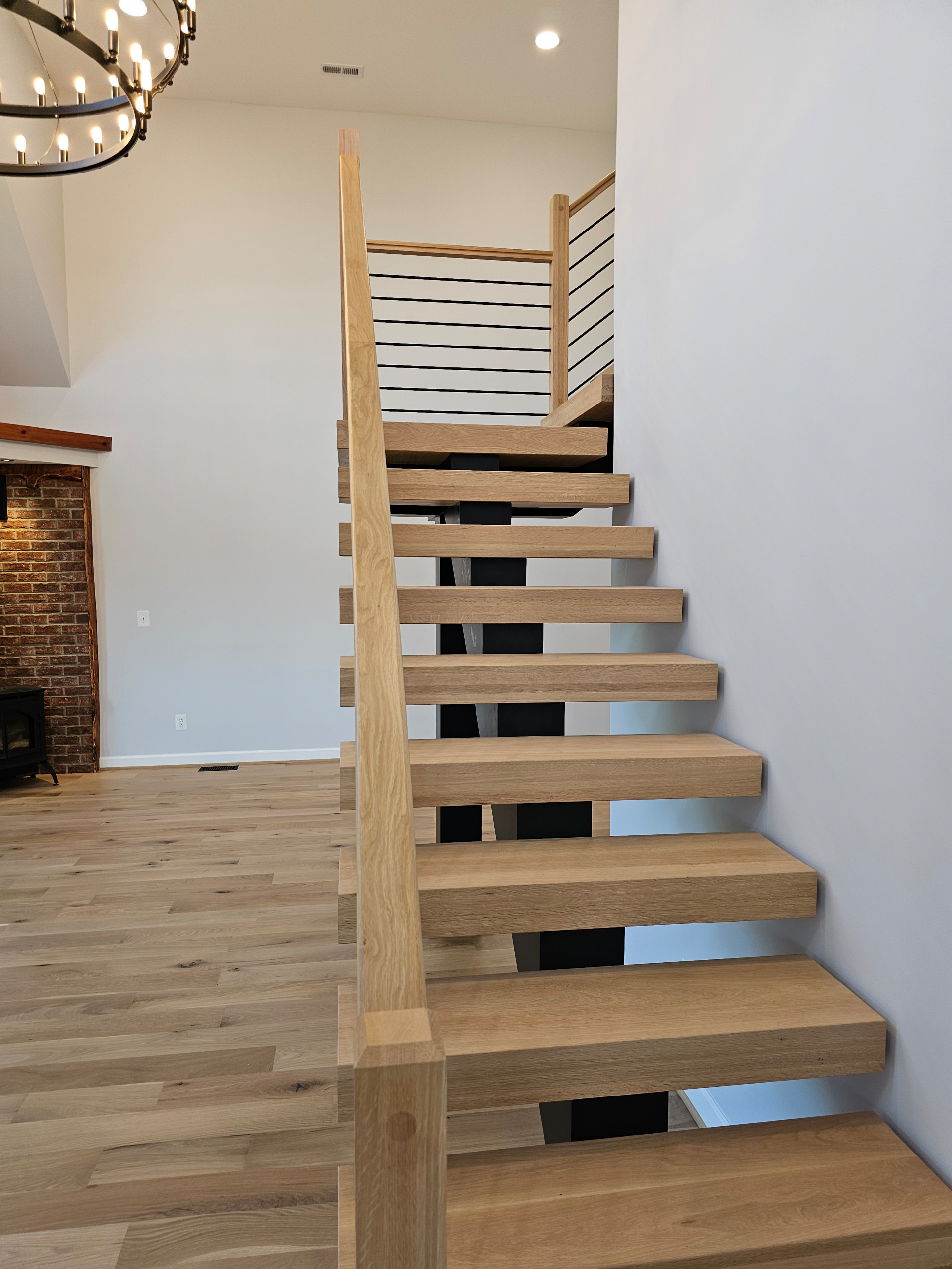 123_Modern Meets Rustic Farmhouse Staircase, Leesburg, VA 20175